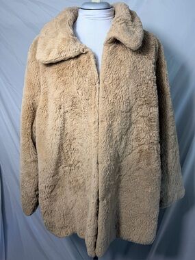 Magaschoni plush faux fur coat